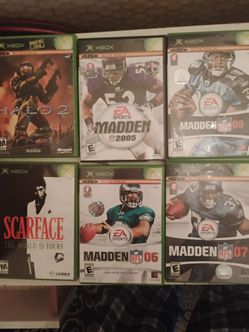 12 games for original Xbox,controller and wires