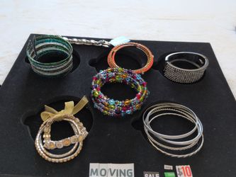 MOVING SALE individually priced bracelets and bracelet sets. $10 per item  or matched grouping