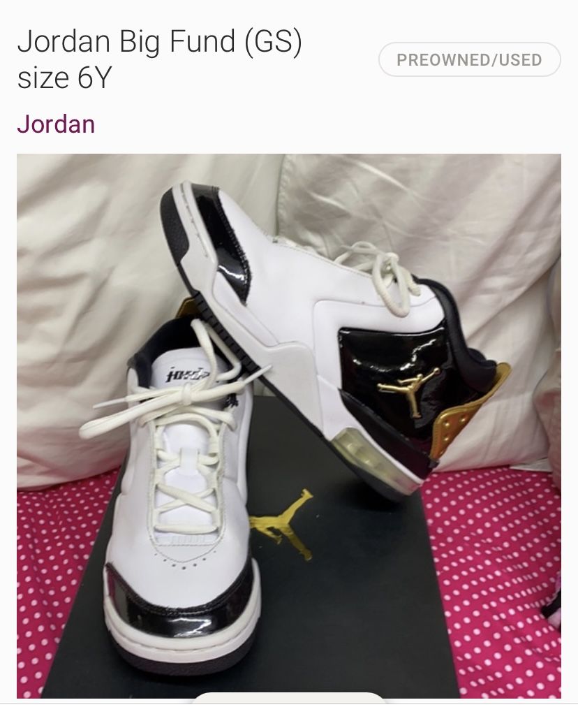 Air Jordan Big Fund Metallic Gold