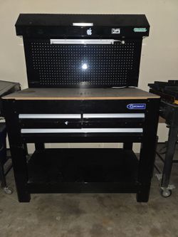 Kobalt tool storage and work bench