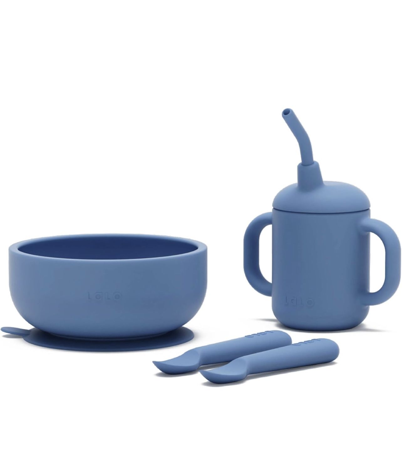 Lalo First Bites Silicone Baby Feeding Set