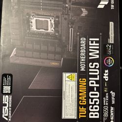 ASUS TUF GAMING B650-PLUS WIFI AMD B650 AM5 Ryzen™ Desktop 9000 8000 and 7000