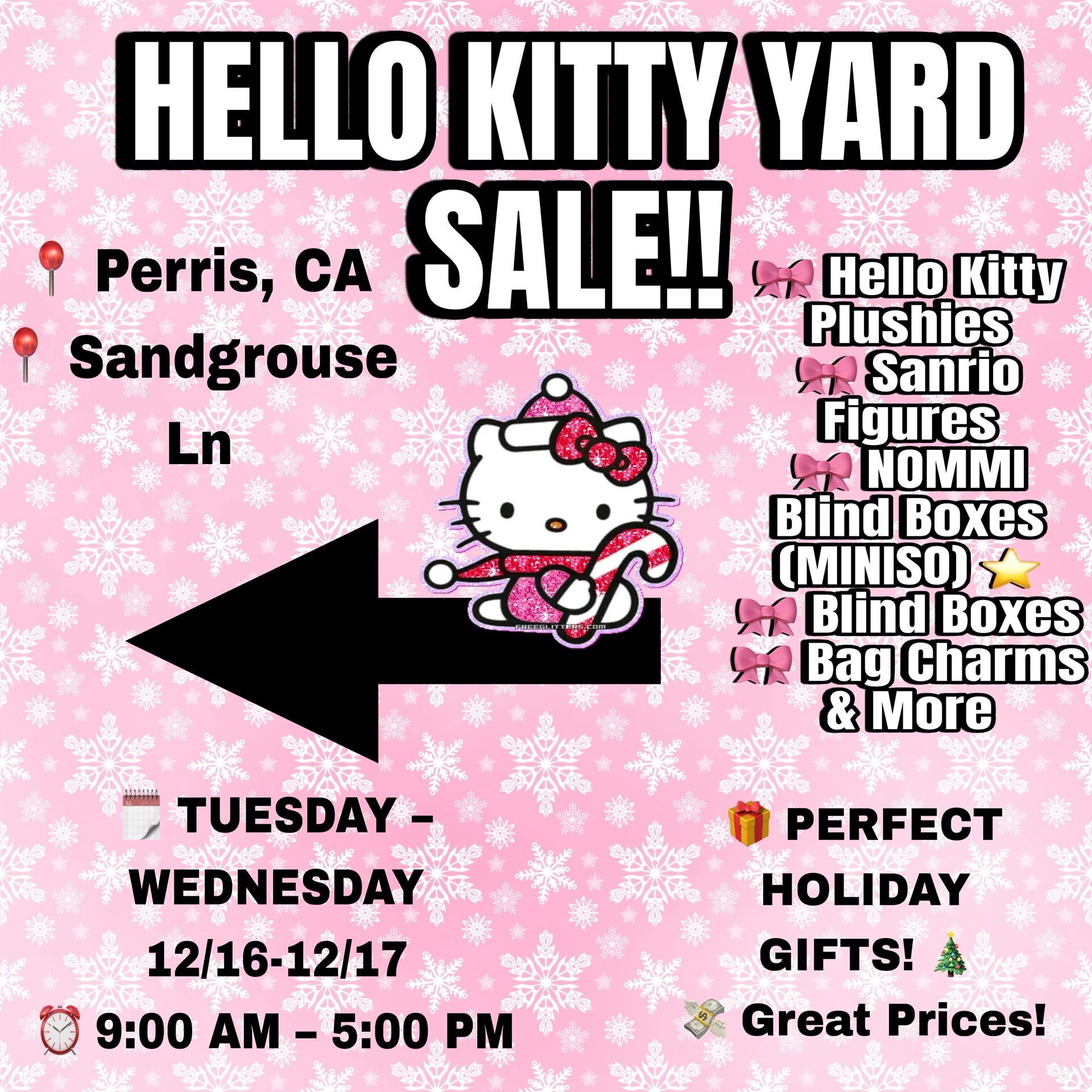 HELLO KITTY YARD SALE!!