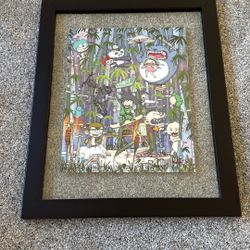Framed Artwork - Japanese Cartoon