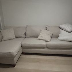 Bob’s furniture beige couch