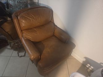 Leather recliner