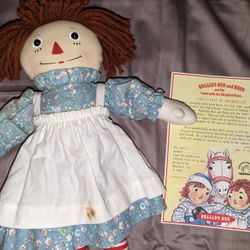 Vintage Raggedy Ann  W/ Authenticity