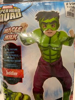 Incredible Hulk Toddler Costume (Size 3-4)