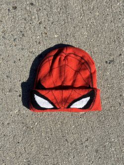 Spider-Man Knitted Beanie Hat with Spider-Man Mask