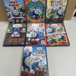 Lot of 7 Thomas the Tank Engine Thomas & Friends Classic DVDs Bundle Trains Kids