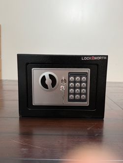0.25 Cubic Feet Electronic Digital Safe Box, Steel Money Safe Box for Home with Money Bag for Cash S