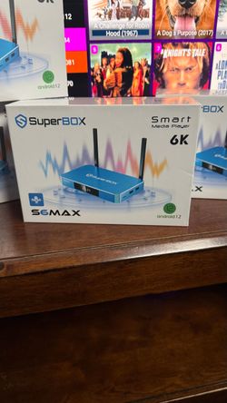 SuperBox S6 Max 6K Android Smart TV Box | Sports Movies TV | Voice Remote | No Monthly Fees