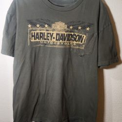 HARLEY DAVIDSON MOTORCYCLES MEN'S X-LARGE T-SHIRT BLACK HILLS RAPID CITY SD