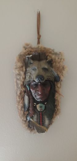 Native American Art Wall Plaque