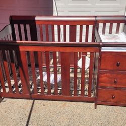New Baby Crib Changing Table With Storage Drawer 