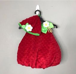 Halloween baby costume strawberry
