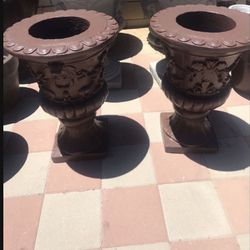 New Flower Pots Made Out Of Cement Perfect Gift 