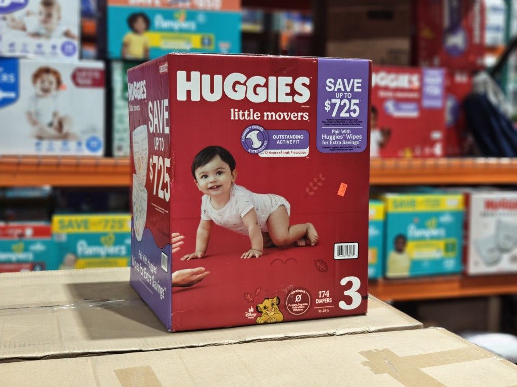 Huggies Little Movers Size 3 Diapers 174ct