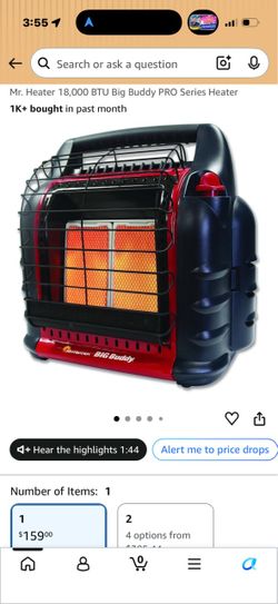 Mr. Heater 18,000 BTU Big Buddy PRO Series