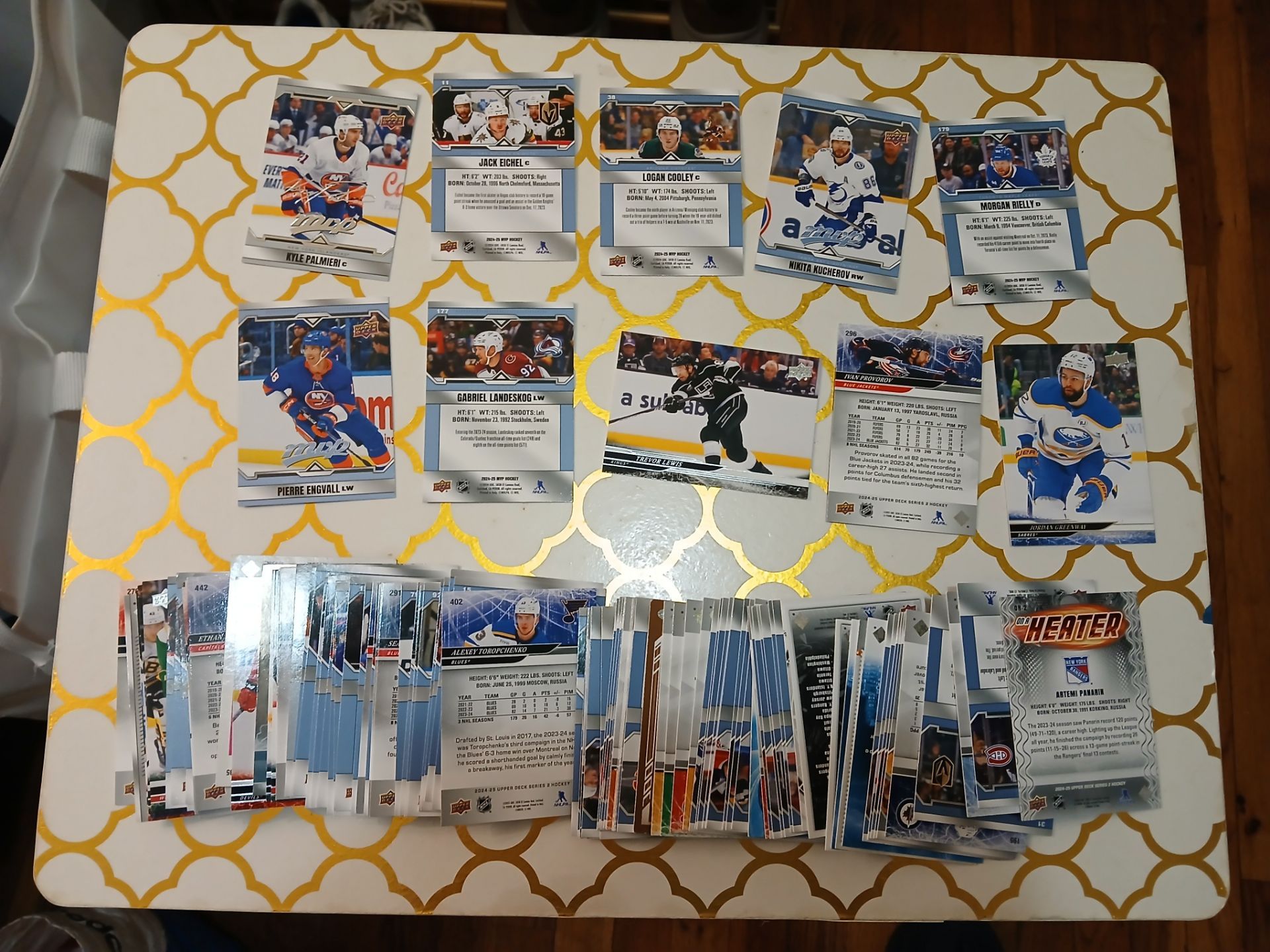 Upper deck Hockey 2024-2025 cards.
119 cards New.
Incredible quality!!!
All for Only 10 dollars!
Incredible deal