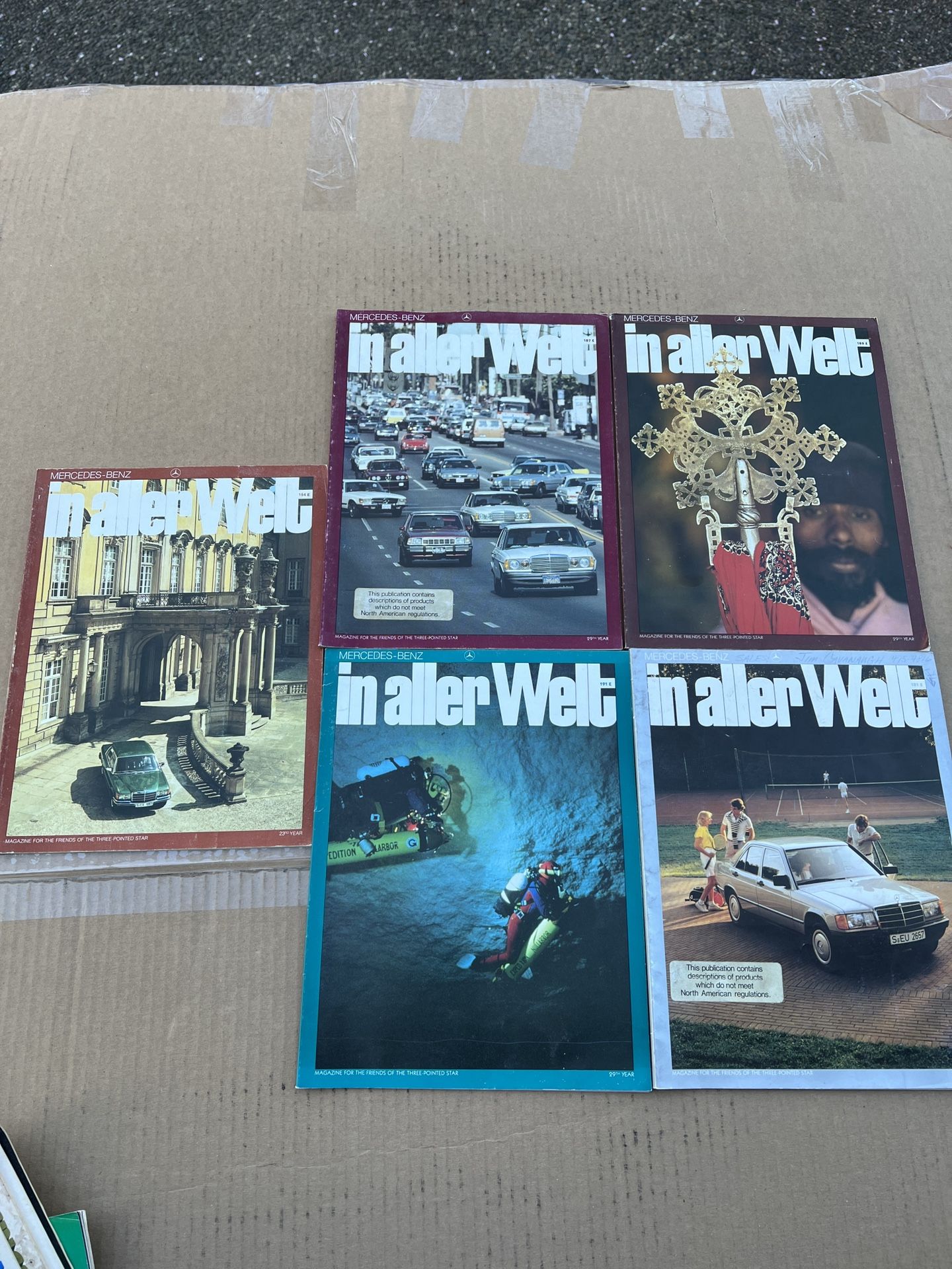 Lot of 5 Mercedes-Benz In Aller Welt Magazine 1(contact info removed)