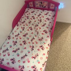 pink minnie mouse toddler bed