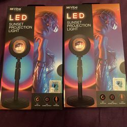 2 * NEW* LED SUNSET PROJECTION LIGHTS 