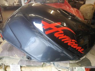Honda Hurricane Gas Tank. VG Silver Met