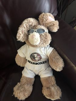 Build a bear rabbit in FSU boxer and T-shirt