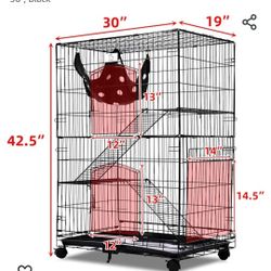 3 Level Cat Cage With Hammock