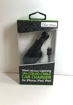 iPhone Car Charger 6 feet Lighting