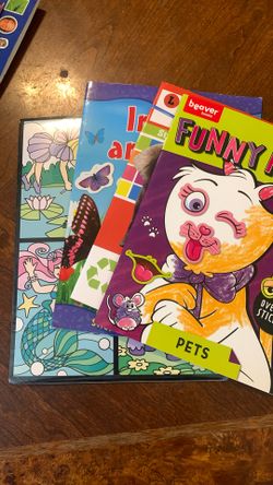 Sticker And Coloring Books