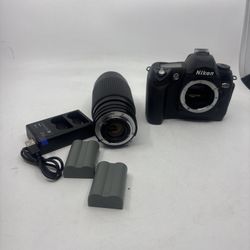 Nikon D70 6.1MP Digital SLR Camera w/ at-x 50-250mm 4-5.6 lens, 2 new batteries