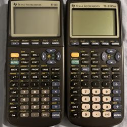 Two working Texas Instruments Graphing Caculators 