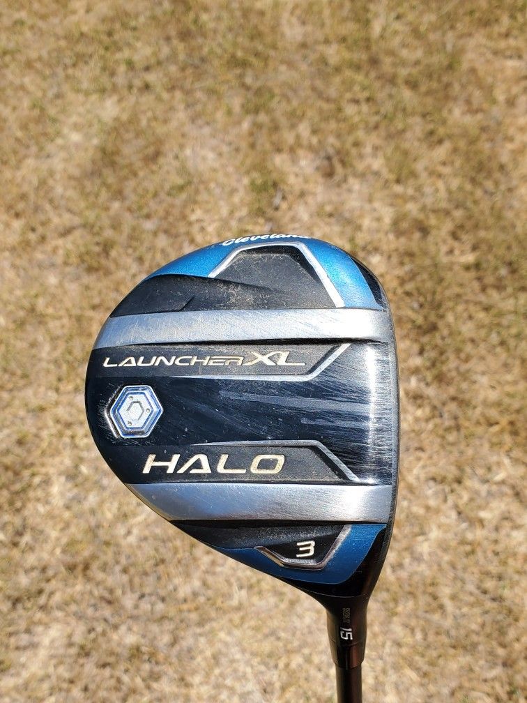 Cleveland Launcher XL Halo 3 Wood Stiff 15 Degree Comes With Headcover Golf Pride Grip