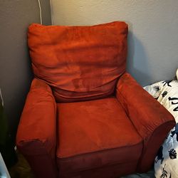 Red recliner chair
