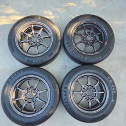 15x6.5J Rota Circuit 8 wheels & Tires