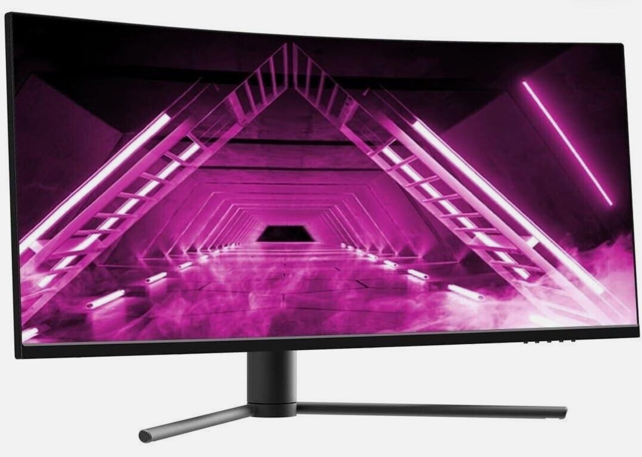 Monoprice Curved Ultrawide Gaming Monitor - 34in, 21:9, 3440x1440p, UWQHD, 