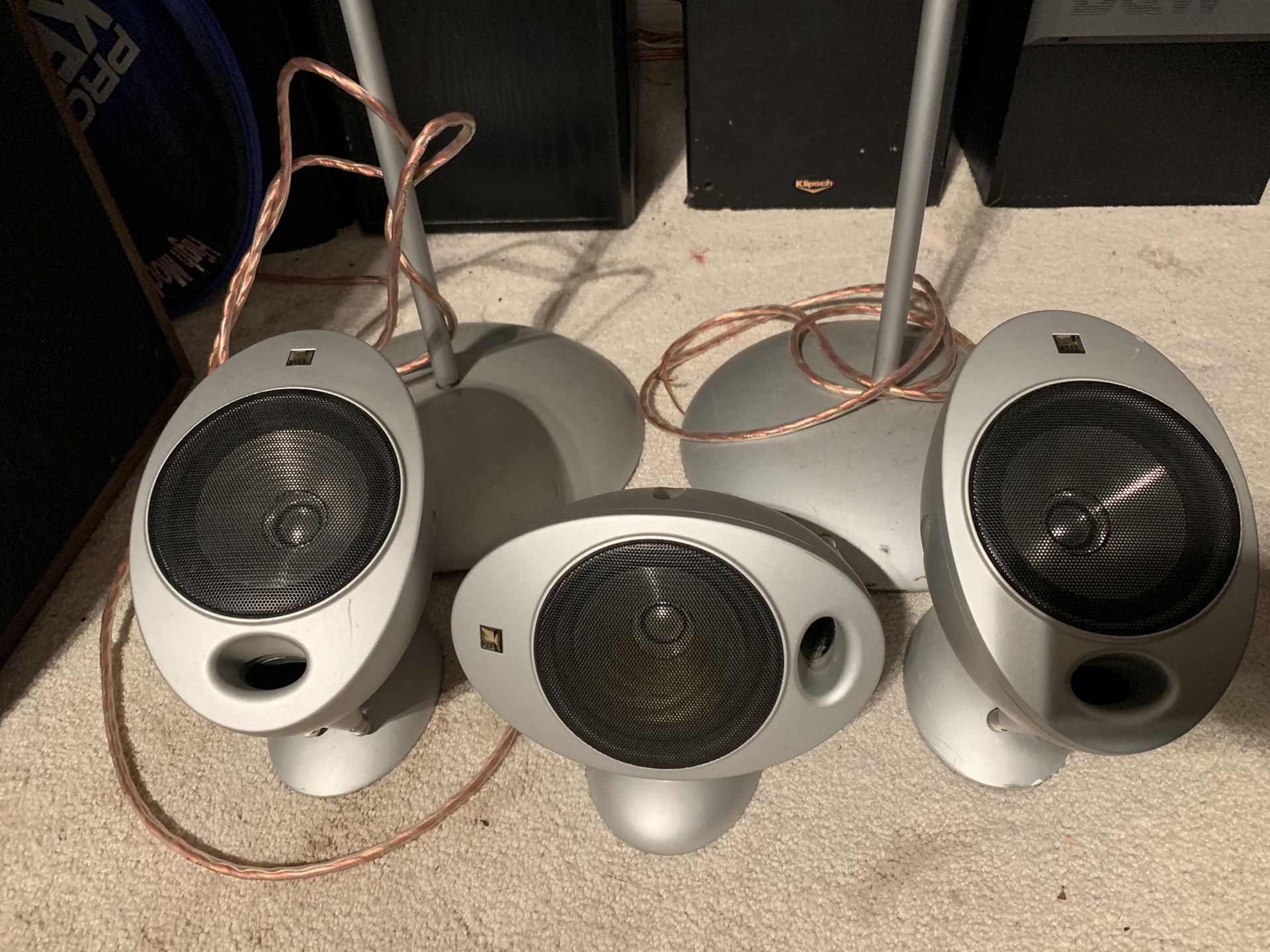 KEF HTS2001 HOME THEATER SPEAKERS w/ STANDS for Sale in Stockton, CA OfferUp