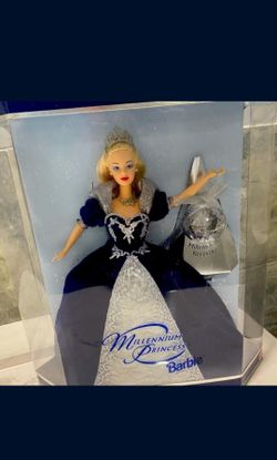 Barbie Millennium Princess Blue Dress Year 2000- Very Rare