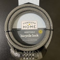 Complete Home Resettable Bicycle Lock New