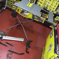 10” Ryobi Extended Table Saw With Rolling Stand $260 