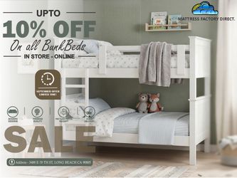 Twin twin bunk bed with mattresses colchones camas nuevas