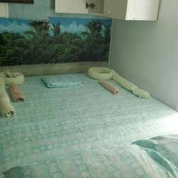 2 Mattress one memory foam, 1 bedbunk 3 pieces total and sheet if you want the sheets