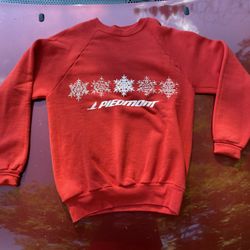 Vintage 80s Piedmont Ski Slope Skiing Sweater 