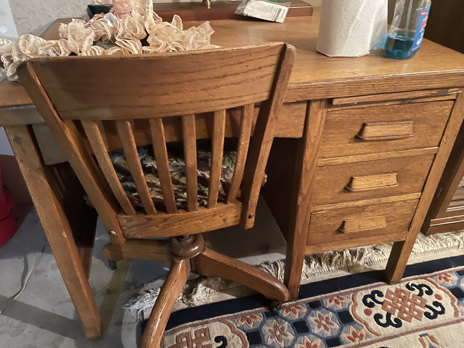 Desk With Chair Included Good Shape