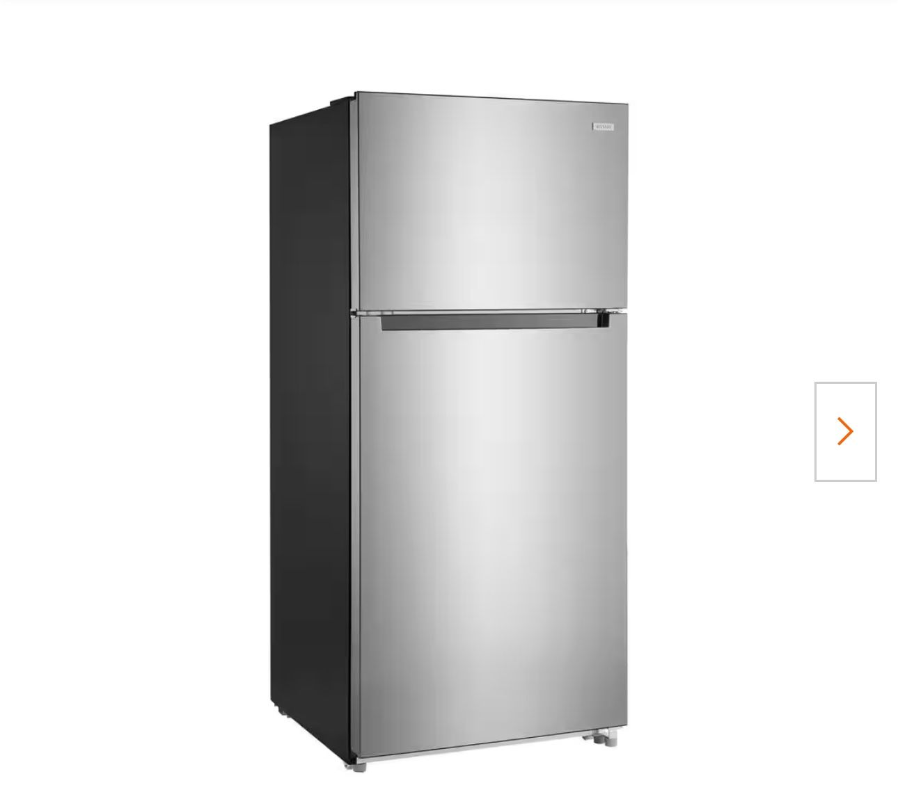 18 cu. ft. Top Freezer Refrigerator in Stainless Steel Look