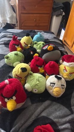 Angry bird plushies