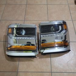 2018 2019 Chevrolet Silverado Headlight Pair Part 