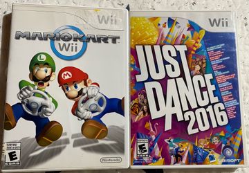 Nintendo wii empty cases lot mario kart and just dance (READ DESC)